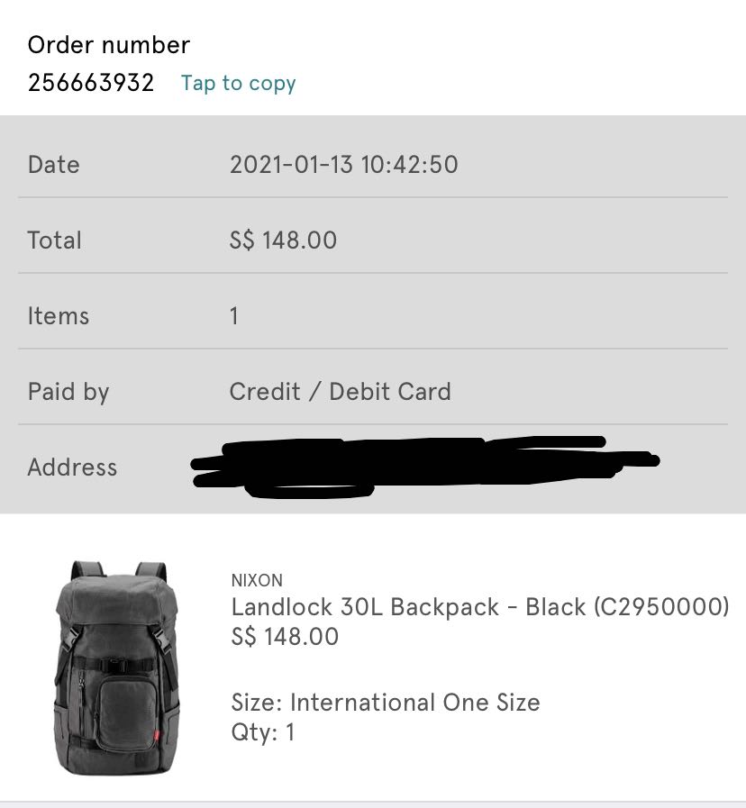 NIXON LANDLOCK 30L backpack