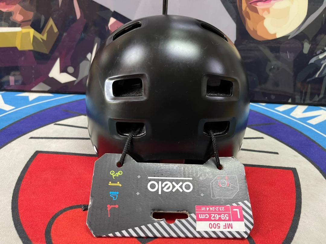 Oxelo Mf500 Blue Black Helmet Adjustable Size 59 62 Cm Sports Other On Carousell