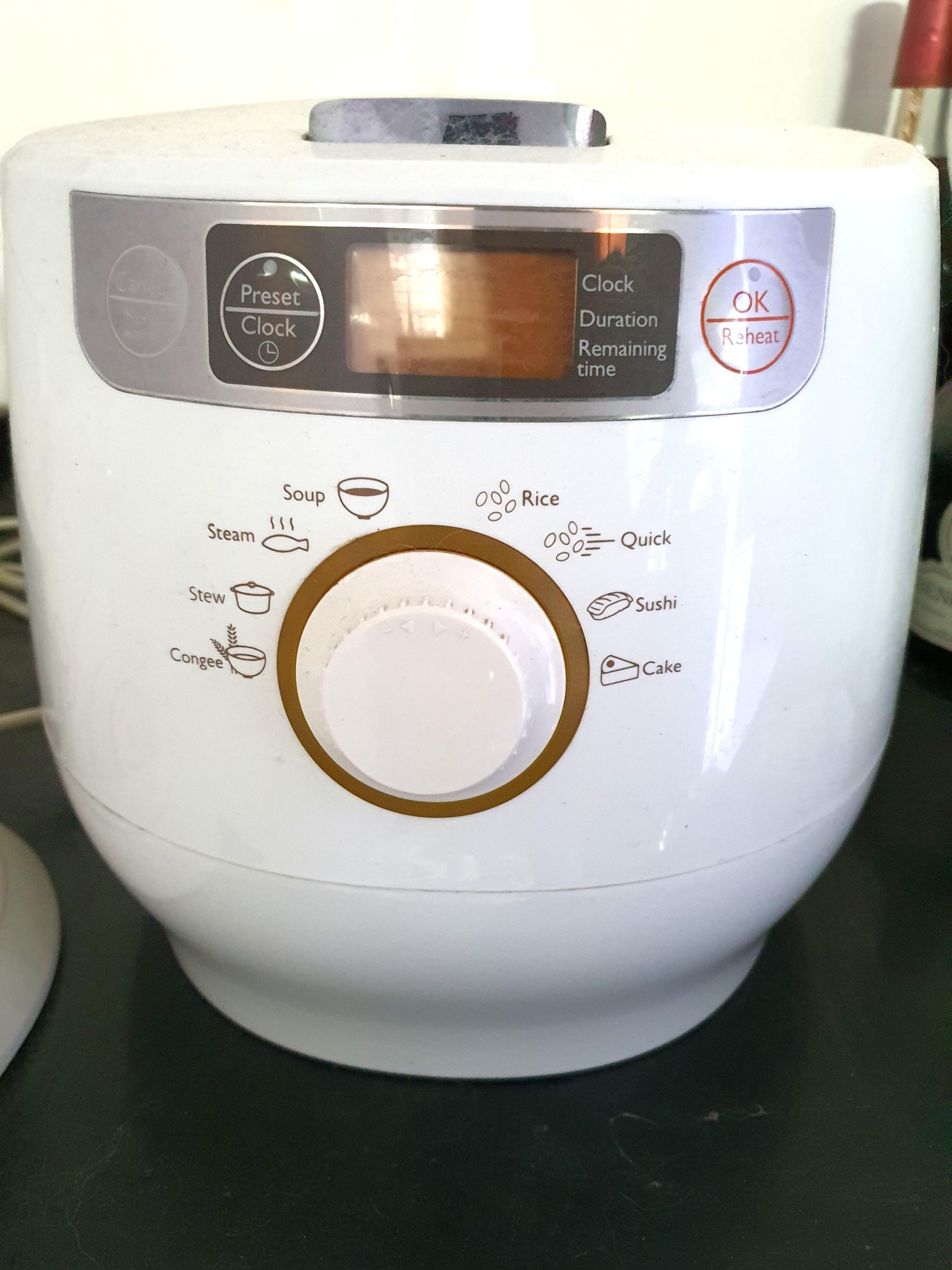 Philips Fuzzy Logic Rice Cooker HD4747, TV & Home Appliances, Kitchen