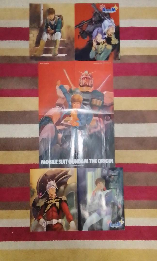 Poster Mobile Suit Gundam The Origin 3 Pieces Books Stationery Comics Manga On Carousell