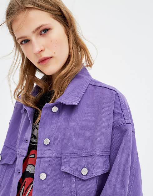 pull and bear purple jacket