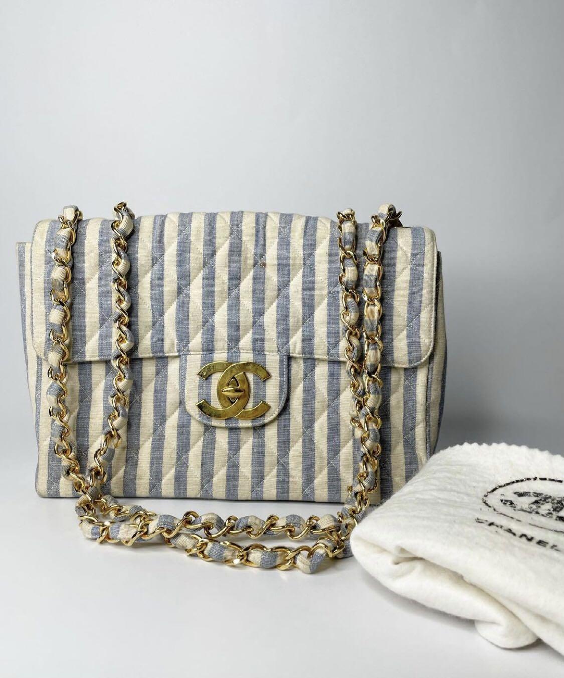 Chanel Vintage Timeless CC Shoulder Pochette in Beige Caviar 24k GHW,  Luxury, Bags & Wallets on Carousell