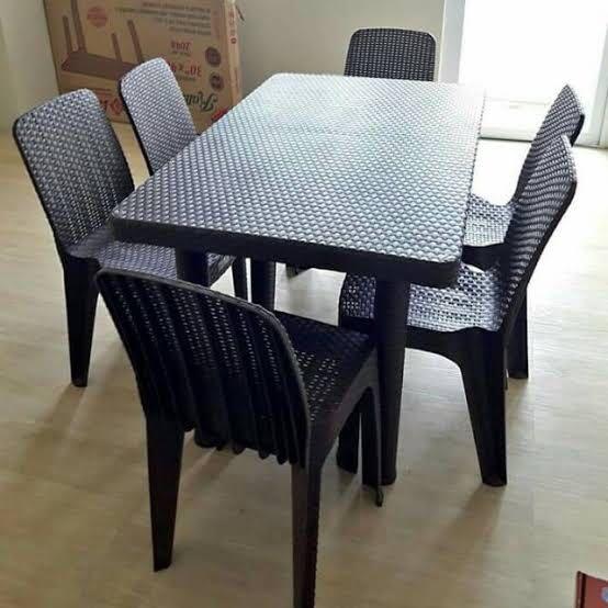 Rattan Table Set With 6 Chairs Furniture Home Living Furniture Chairs On Carousell