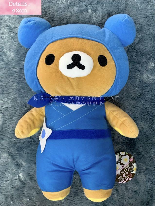 Rilakkuma and Korilakkuma Ninja Plush Toy Set, Hobbies & Toys, Toys
