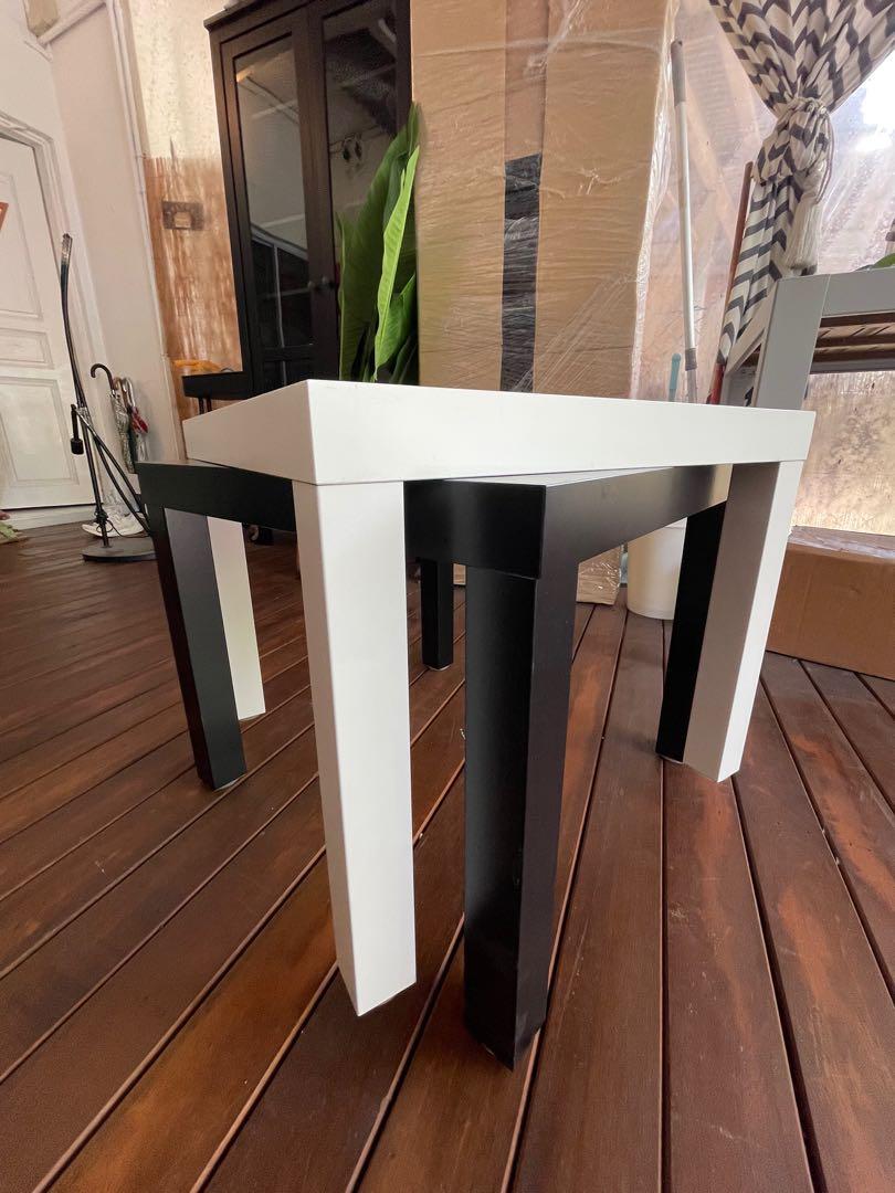 Side Table (Category: Tables & Sets) located in Singapore. Submitted by bennyvoon (Listing ID 1074116156, Image 1). Description: There’s 2 of them. $10 for 2. One is white and one is black. Self-collection..
