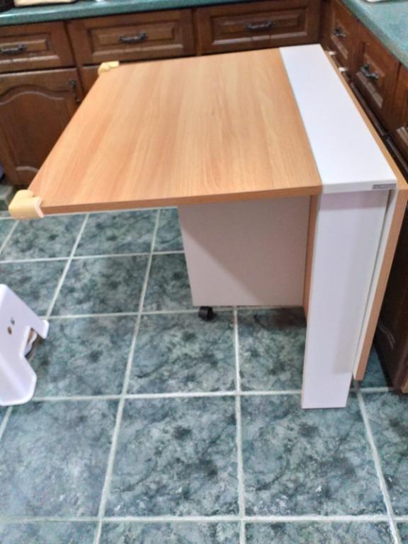 small foldable dining or kitchen table furniture home living furniture tables sets on carousell