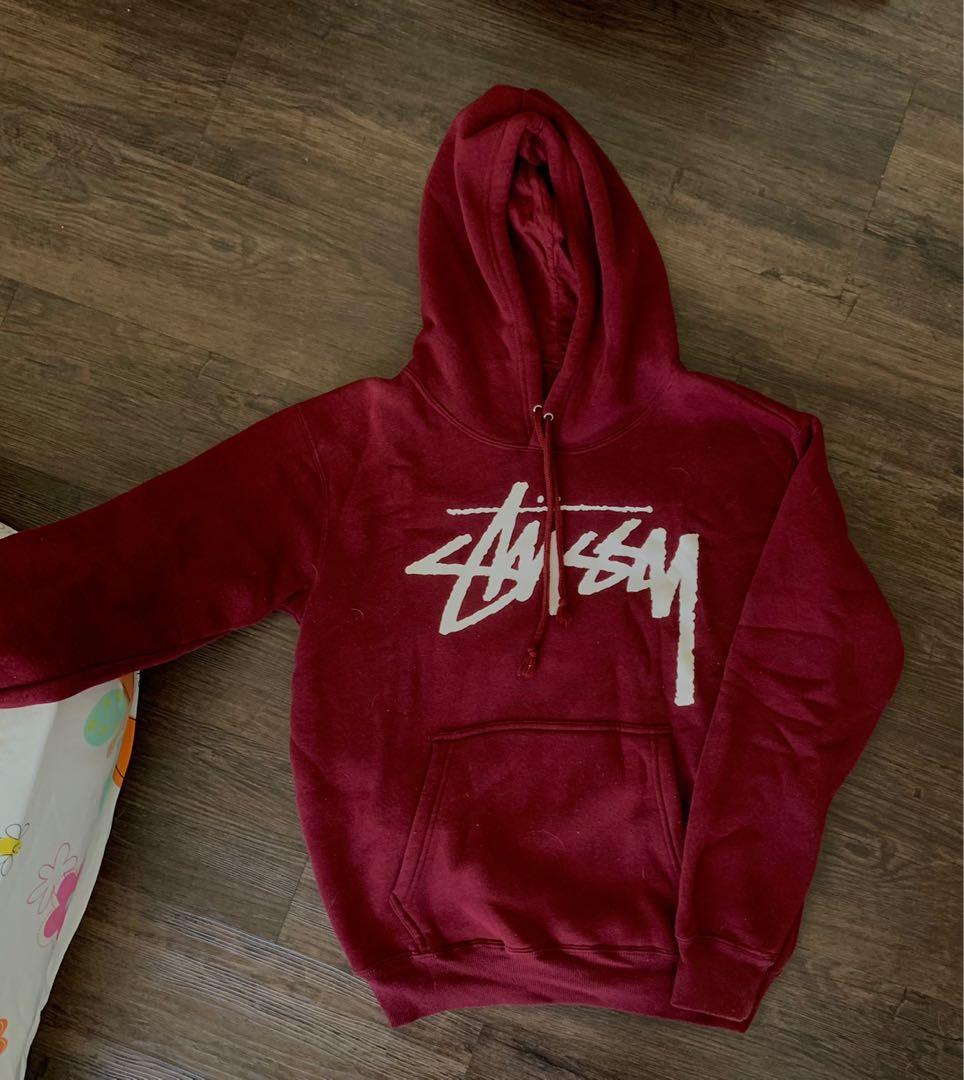 Stussy Hoodie Maroon
