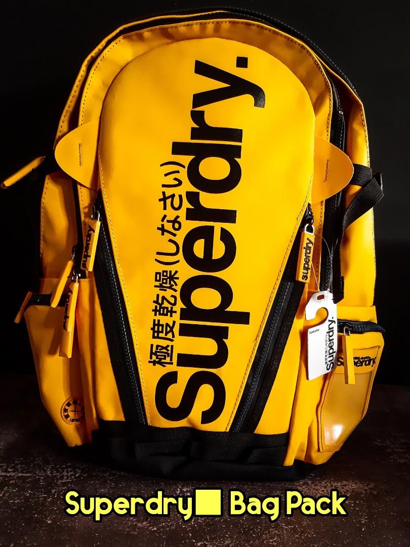 Superdry yellow backpack online
