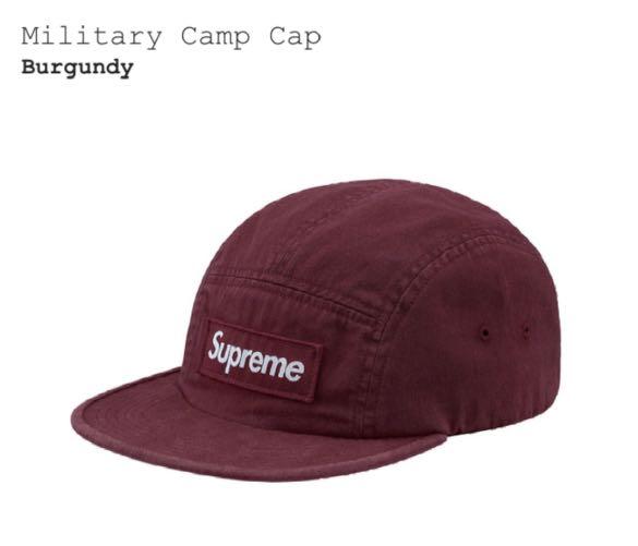 Supreme burgundy hat Clearance