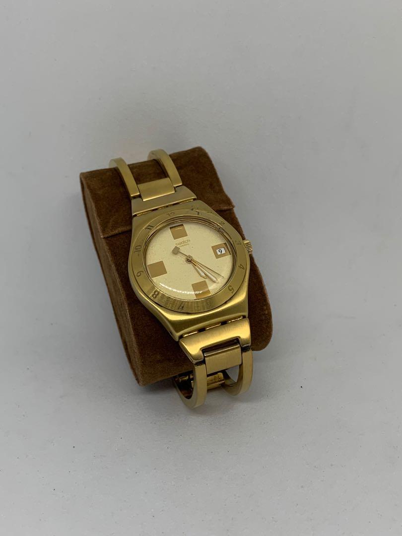 swatch irony gold