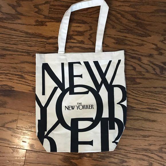 New yorker canvas tote bag shop