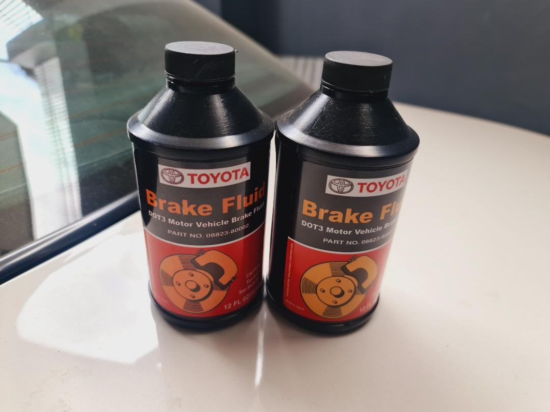 Toyota Brake Fluid Bnew Original Dot3 (Category: Maintenance Fluids and Filters) located in Makati City. Submitted by luxurycarpartsphilippinesinc. (Listing ID 1074095837, Image 1). Description: Toyota Brake Fluid Dot3 Original Bnew all Toyota car parts available call us now shop in makati all glory to God.