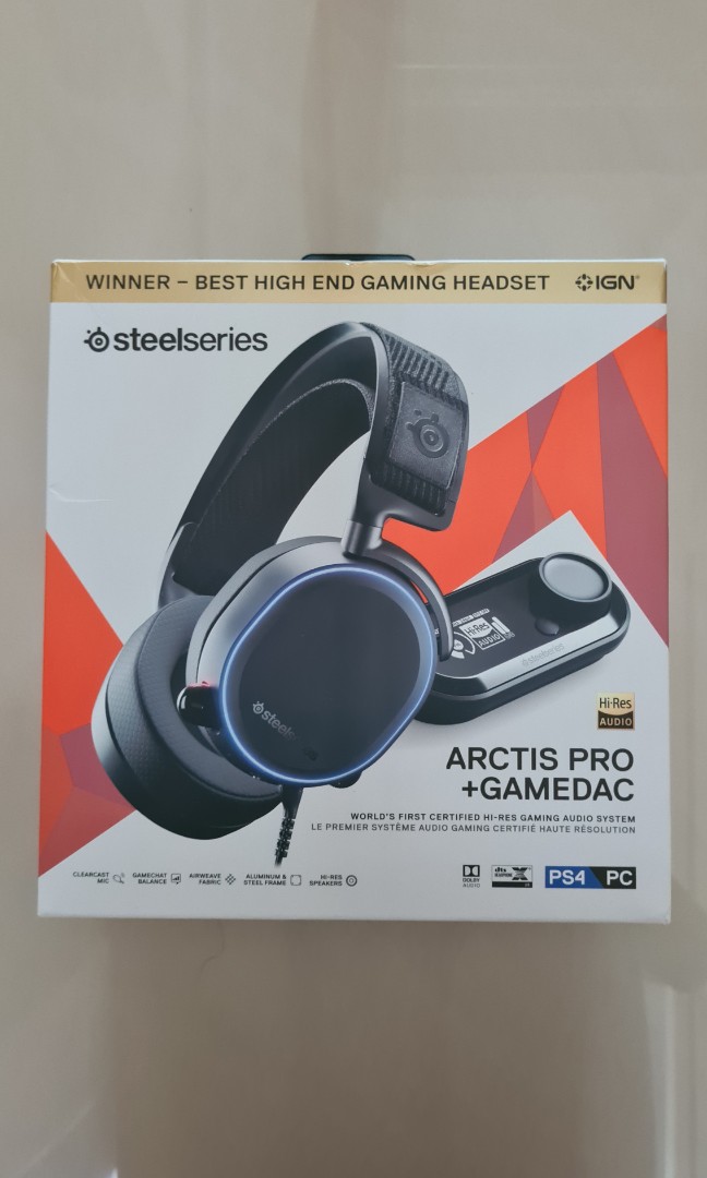 [UNDER WARRANTY] SteelSeries Arctis Pro RGB + GameDAC 7.1 DTS, Audio