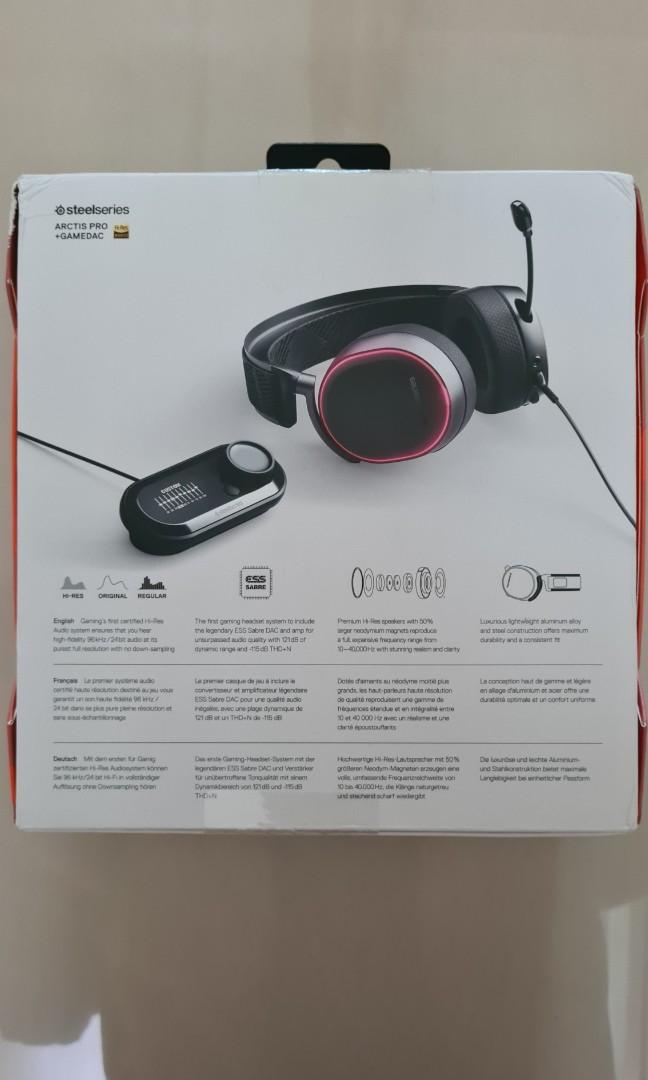 [UNDER WARRANTY] SteelSeries Arctis Pro RGB + GameDAC 7.1 DTS, Audio