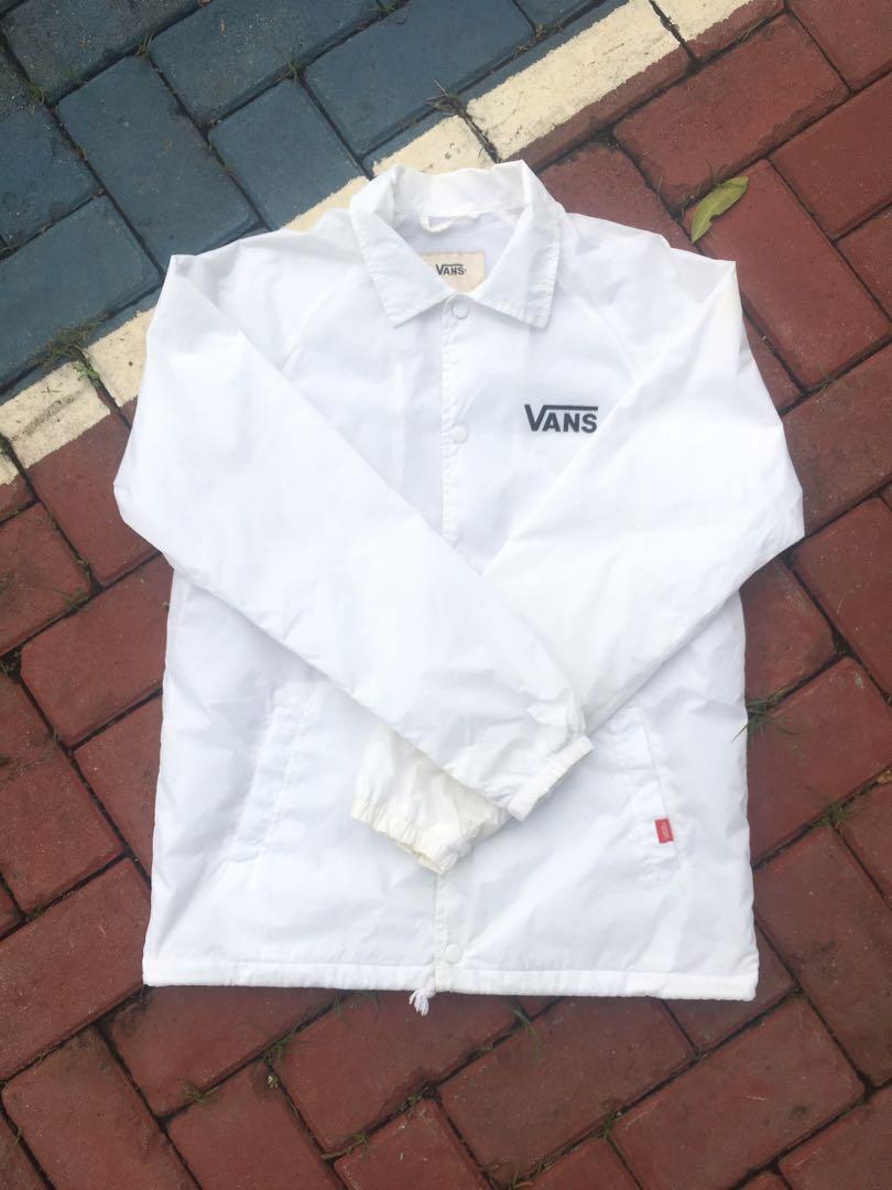 Vans windbreaker white discount