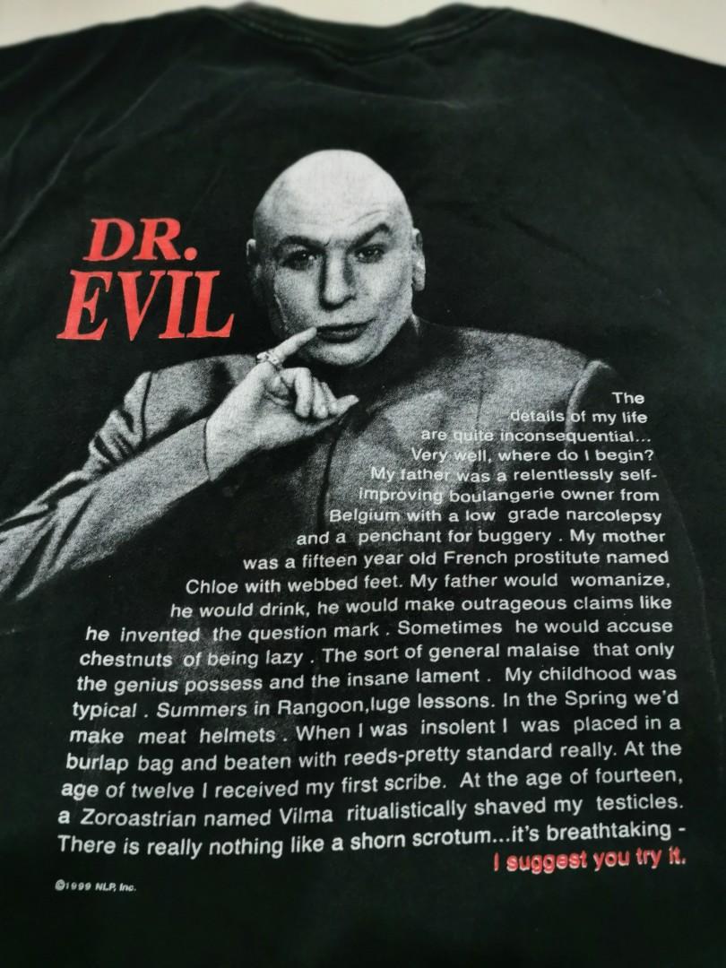 Vintage Austin Power Dr evil Movie, Men's Fashion, Tops & Sets