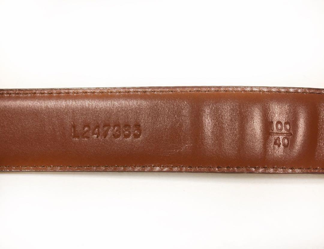 LOUIS VUITTON Ceinture Classic Belt Epi Leather 84/34 Brown Accessory  66YC265