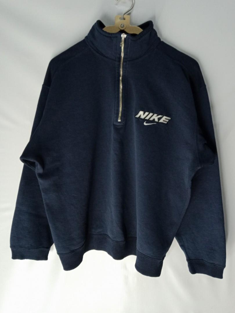 Vintage Nike Half Zipper Sweatshirt Men s Fashion Tops Sets