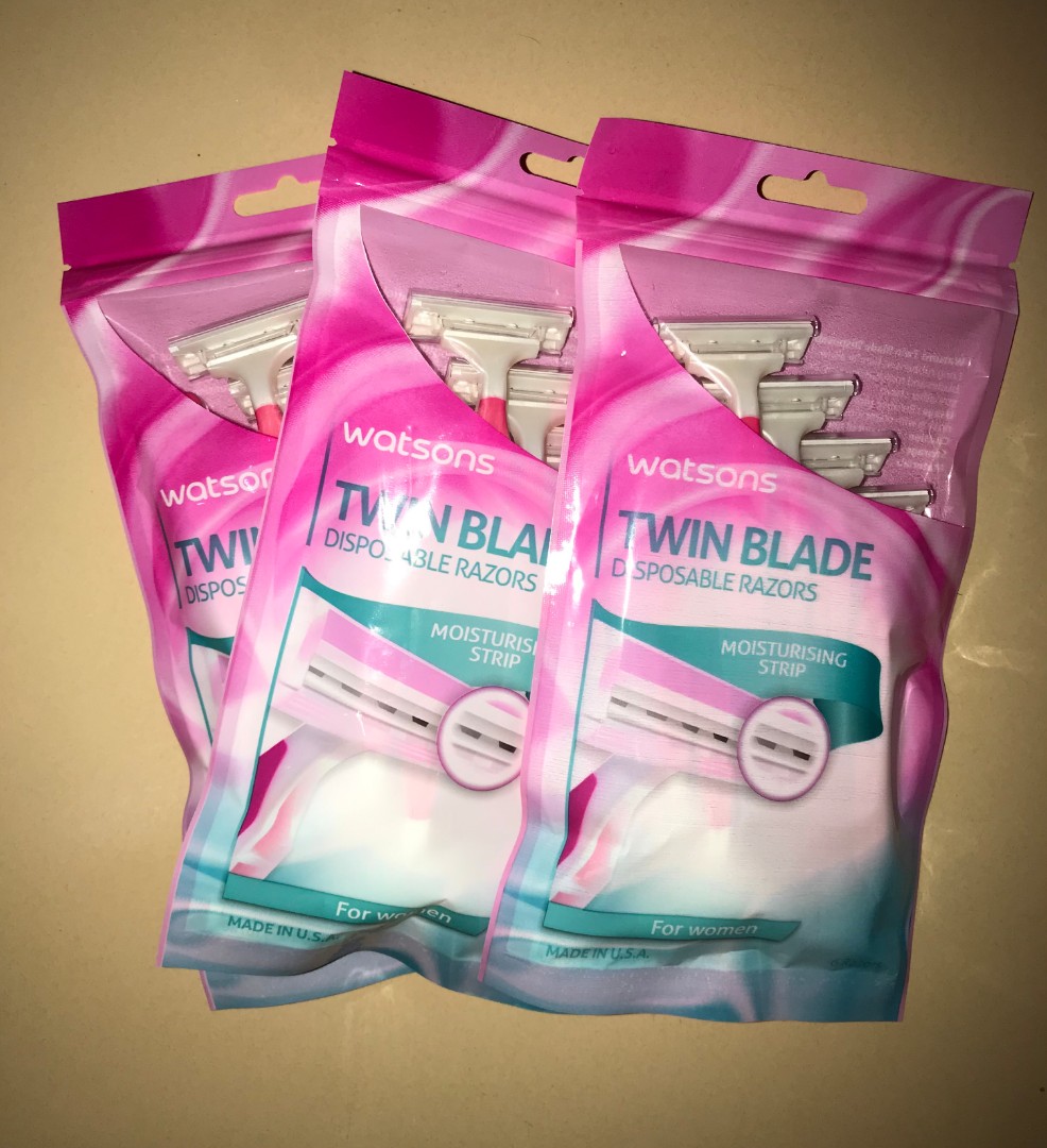 Watsons Twin Blades Disposable Razors, Furniture & Home Living ...
