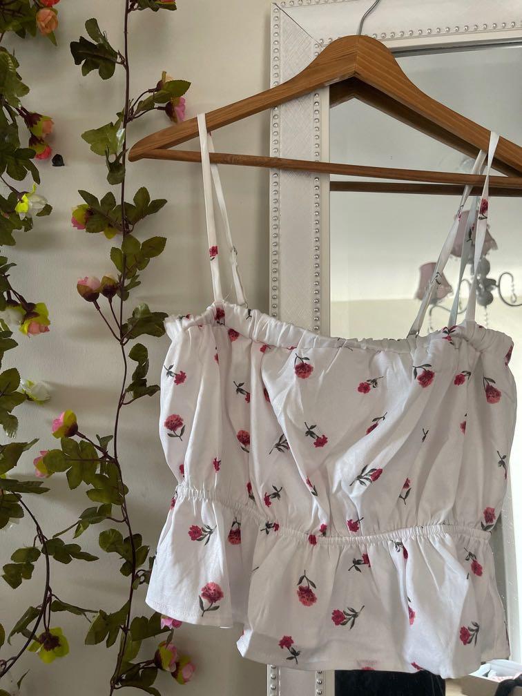 flowy white spaghetti strap top