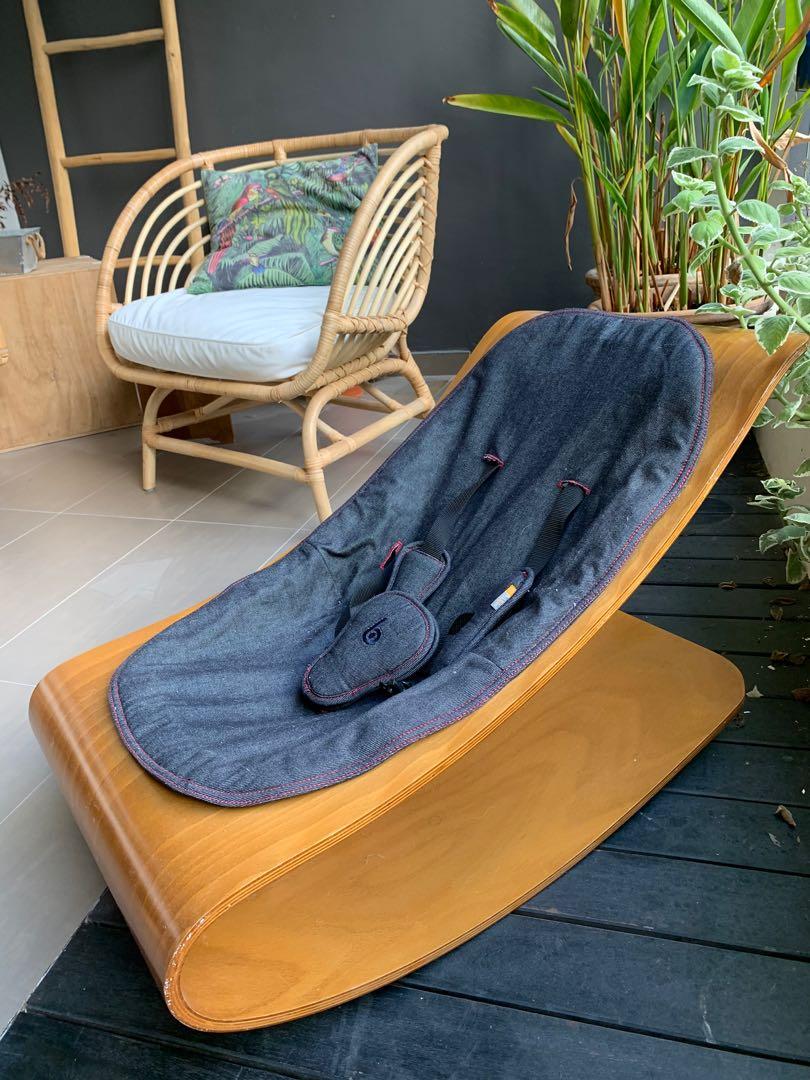 Wooden baby bouncer hot sale