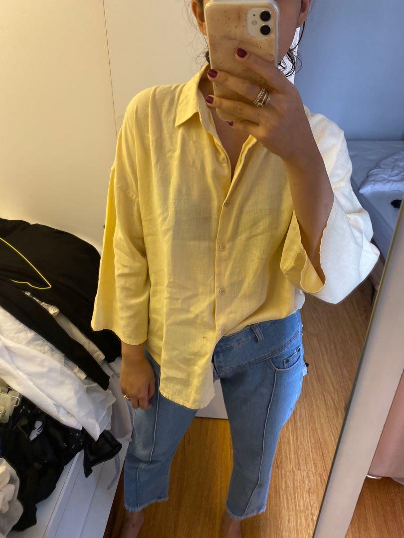 Yellow shirt top Clearance