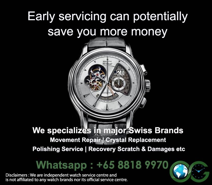 Watch crystal sales replacement service