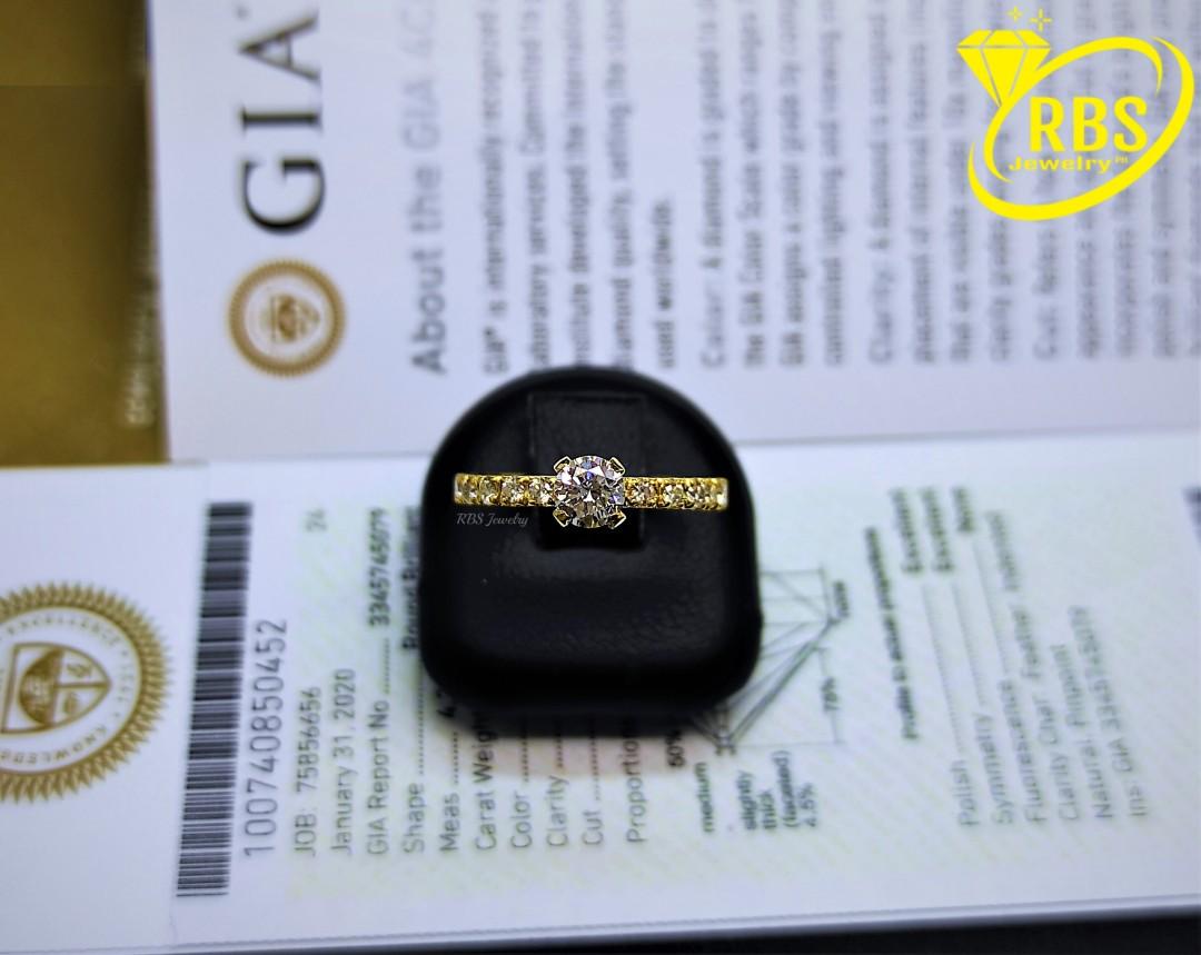 14k GIA Certified Diamond Engagement Ring (Category: Luxury Accessories) located in Manila. Submitted by rbsjewelry (Listing ID 1078862349, Image 3). Description: 14k GIA Certified Diamond Ring - Made to Order - 0.30 ct Center, VS1, Triple Excellent - GIA with Laser Inscribed Serial No. - 0.20 cttw Natural Side Diamonds - Solid 14k Yellow Gold Setting - Option for White, Yellow, or Rose Gold - Available in Different Diamond Carat Weight * MTO - 2