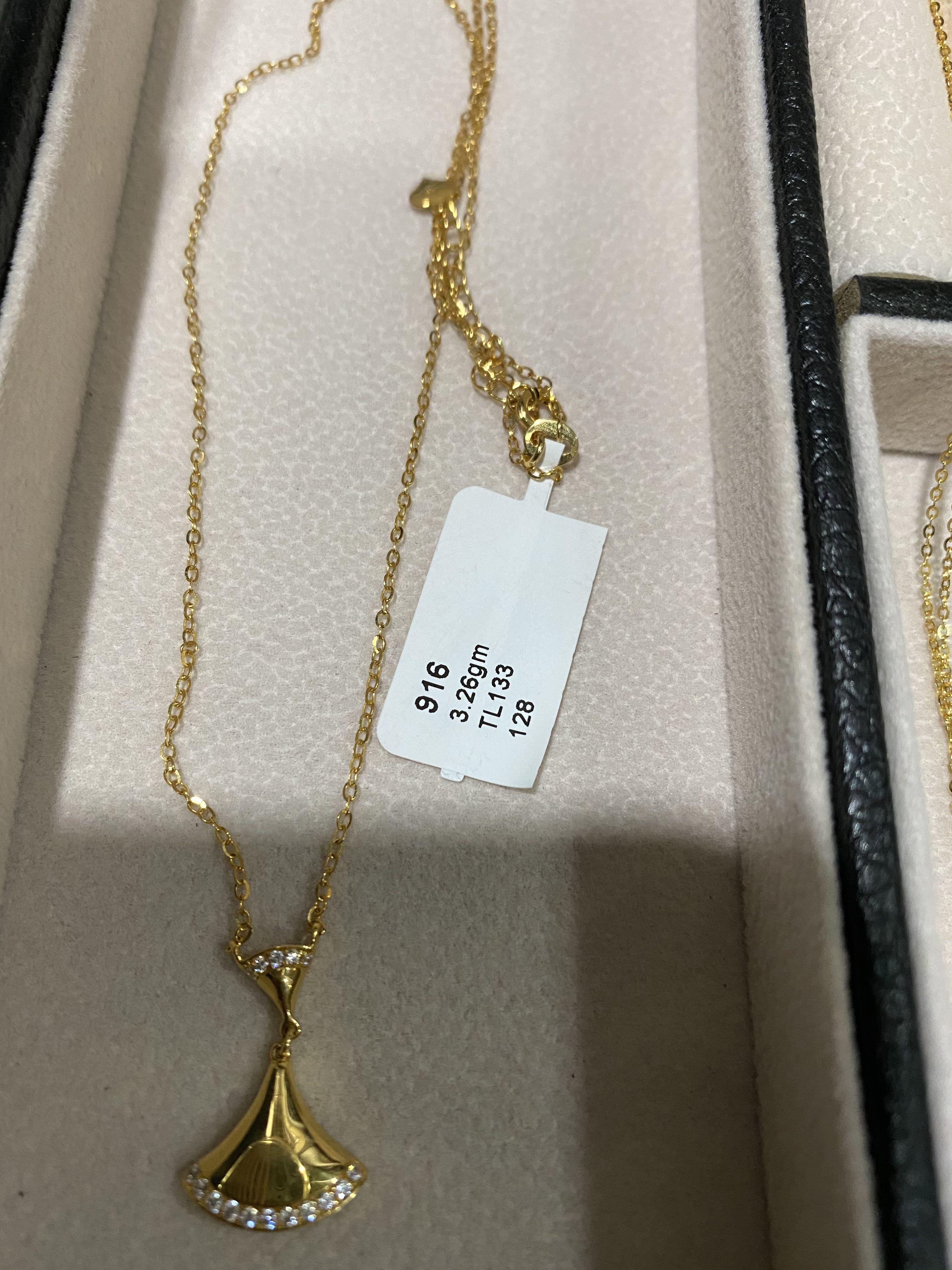 916 gold 22k gold BVL dress necklace