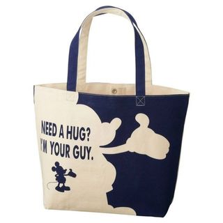 新加坡 Uniqlo X Disney Mickey Mouse Need a Hug 米白拼藍色帆布 側咩袋64224420027522110