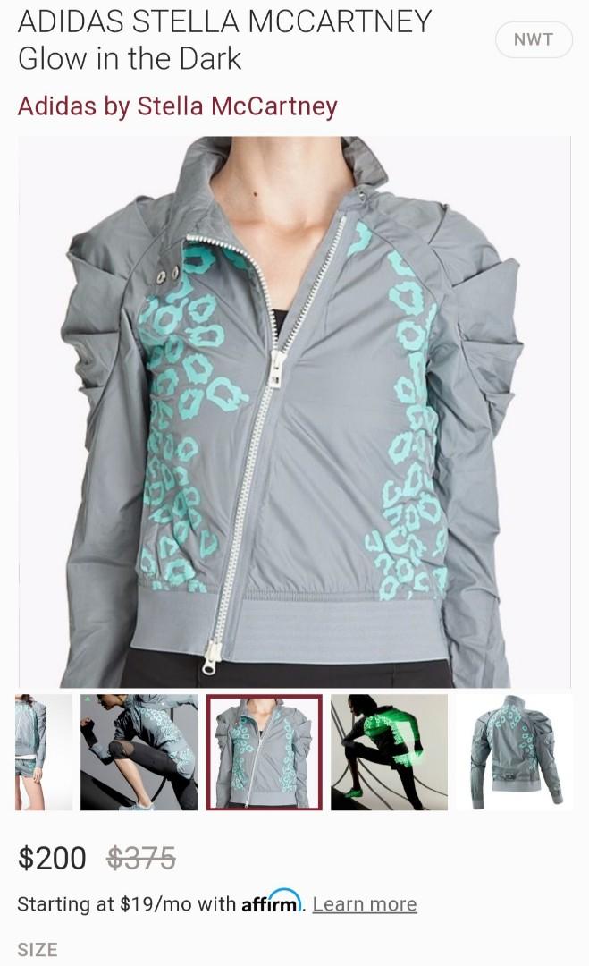 Adidas glow in the dark jacket top