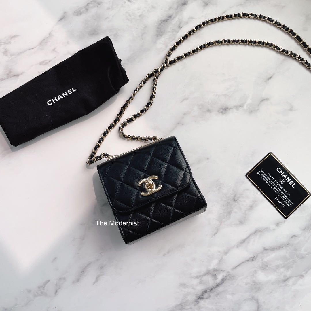 Chanel trendy cc clutch with chain cheap