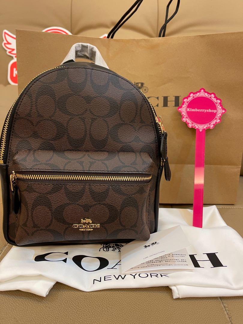 Authentic coach mini Charlie Coach Backpack 38263 58215 monogram