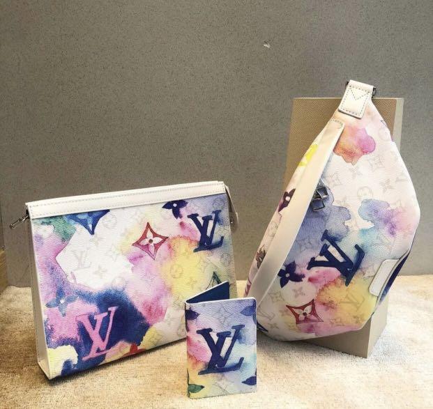 Authentic Louis Vuitton Pochette Voyage MM in Watercolour Monogram pattern (Category: Luxury Bags & Wallets) located in Makati City. Submitted by cindiorella (Listing ID 1078830741, Image 2). Description: 100% guaranteed authentic Available for pre-order Full payment required upon pre-order ETA: 4-6 weeks upon pre-order limited availability!! DM to inquire! 💌.