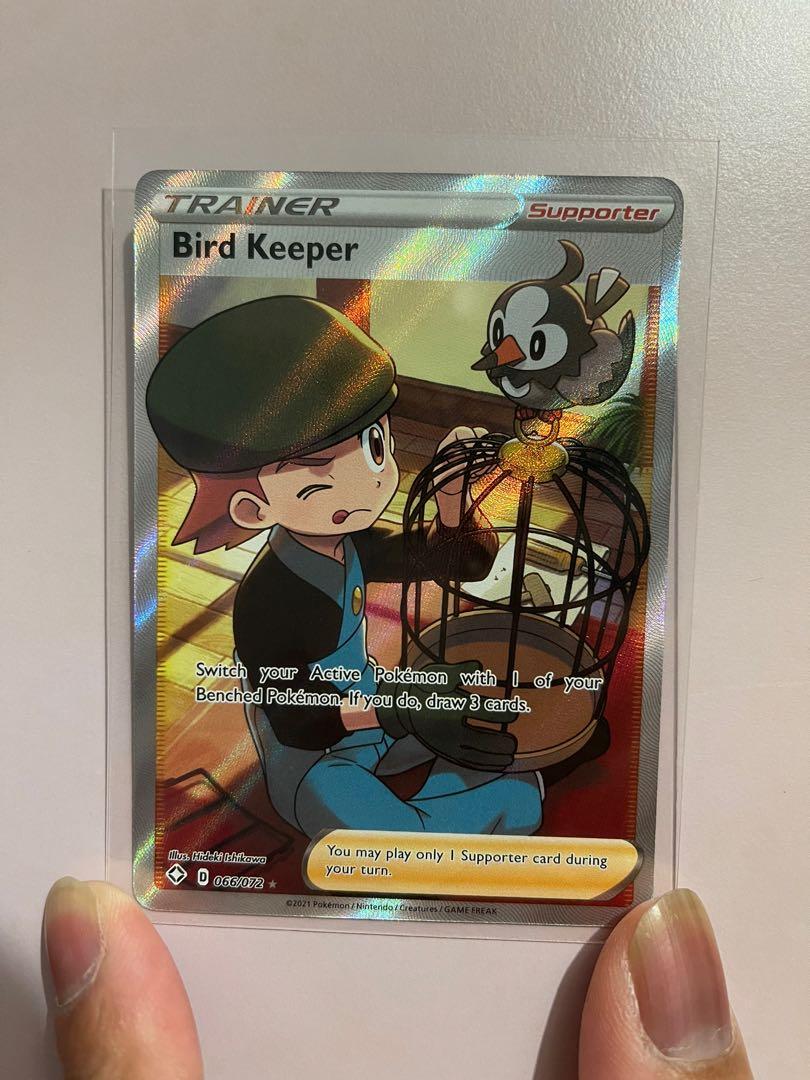 Bird Keeper 66/72 Full Art Ultra Rare Shining Fates Singles, Hobbies & Toys, Toys & Games on