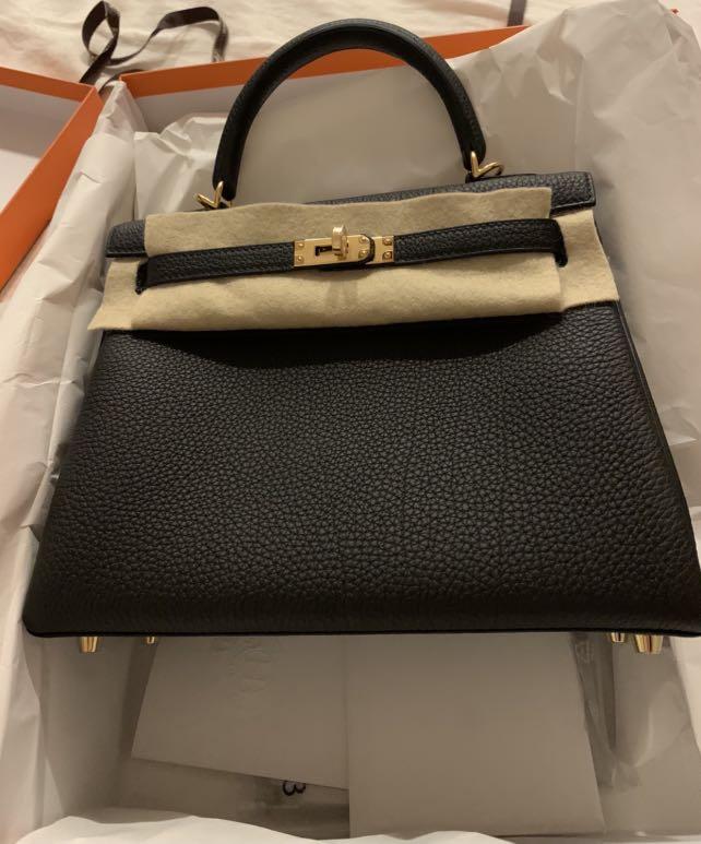 HERMES KELLY RETOURNE 25 ROUGE H TOGO, Luxury, Bags & Wallets on Carousell