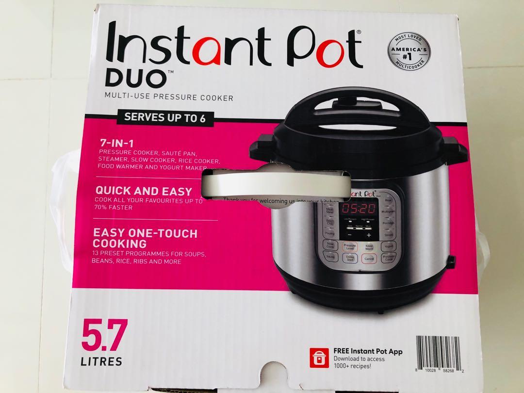 BNIB Instant Pot Duo Multi-Use Pressure Cooker, TV & Home Appliances ...