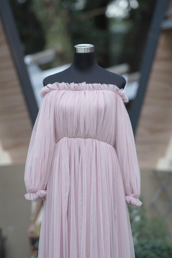 Boho tulle dress deals