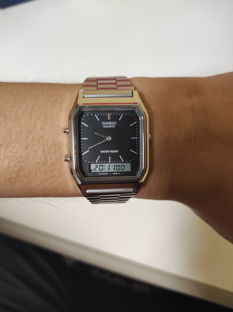 Casio dual cheap time watch