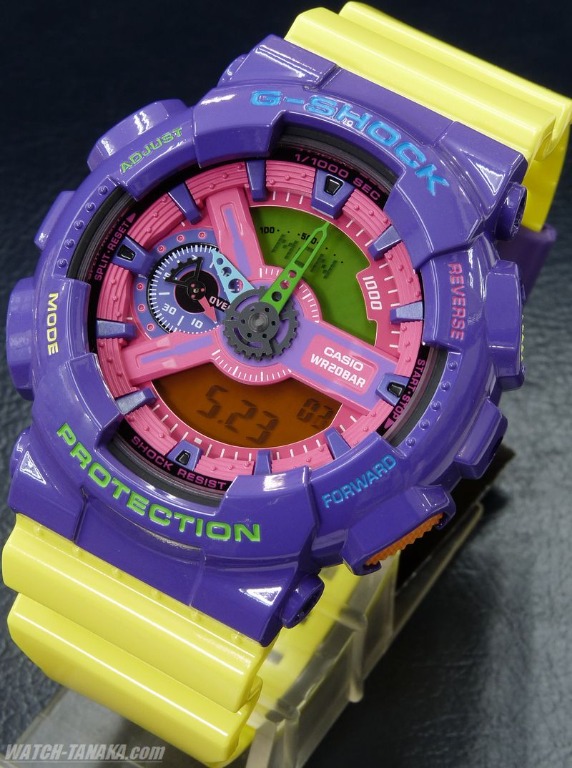 G shock purple yellow clearance