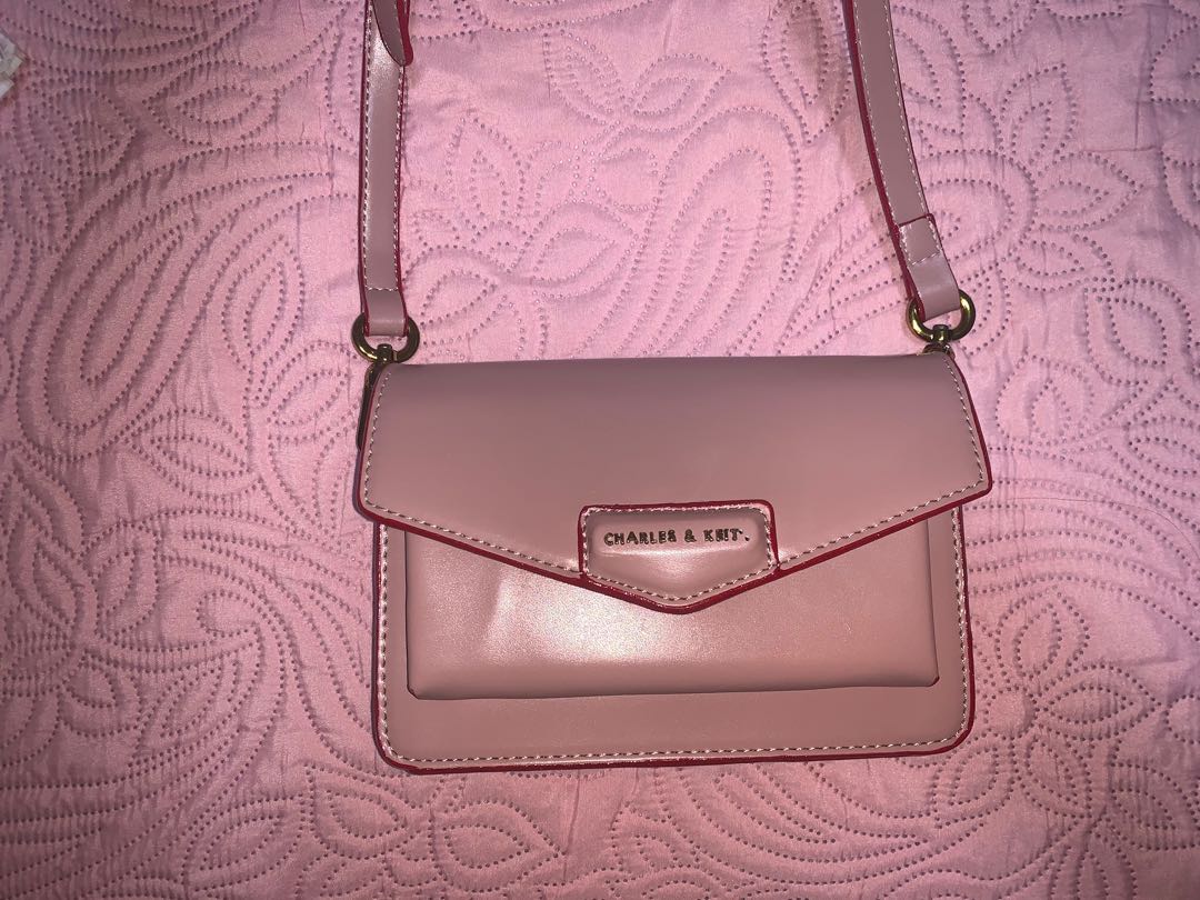 Charles and keith sling bag pink new arrivals