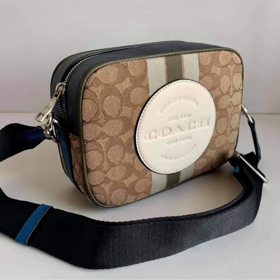 Coach Dempsey Camera Bag in Signature Jacquard, Women's Fashion, Bags