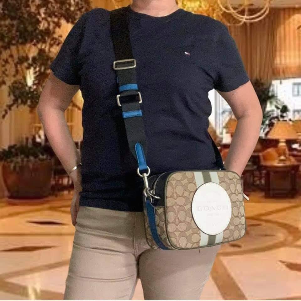 Coach Dempsey Camera Bag in Signature Jacquard, Women's Fashion, Bags