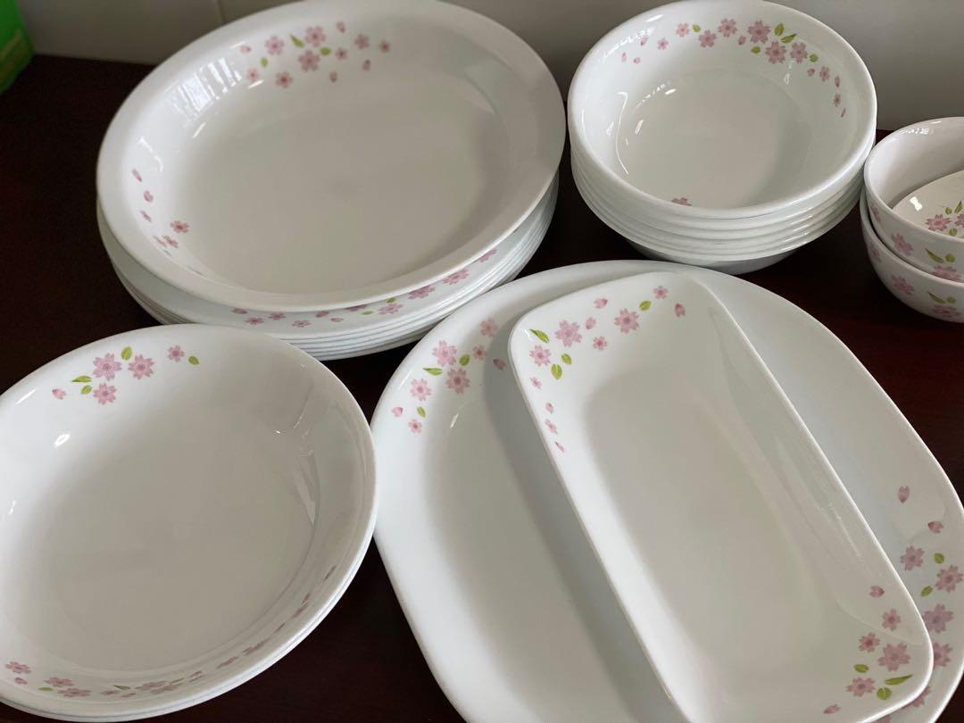 موليستر خرطوم يوم السبت  Corelle Sakura dinnerware, Furniture & Home Living, Kitchenware &  Tableware, Dinnerware & Cutlery on Carousell