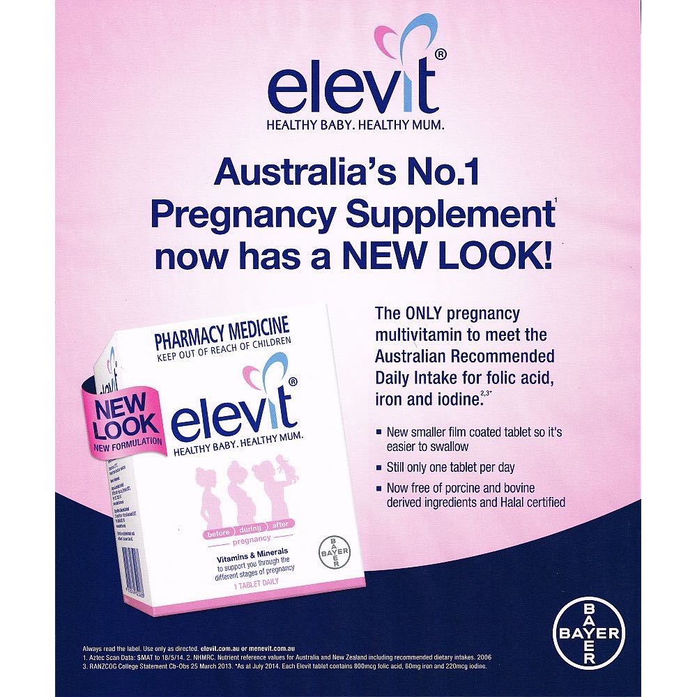Elevit Pregnancy Multivitamins 100 Tablets, Babies & Kids, Maternity