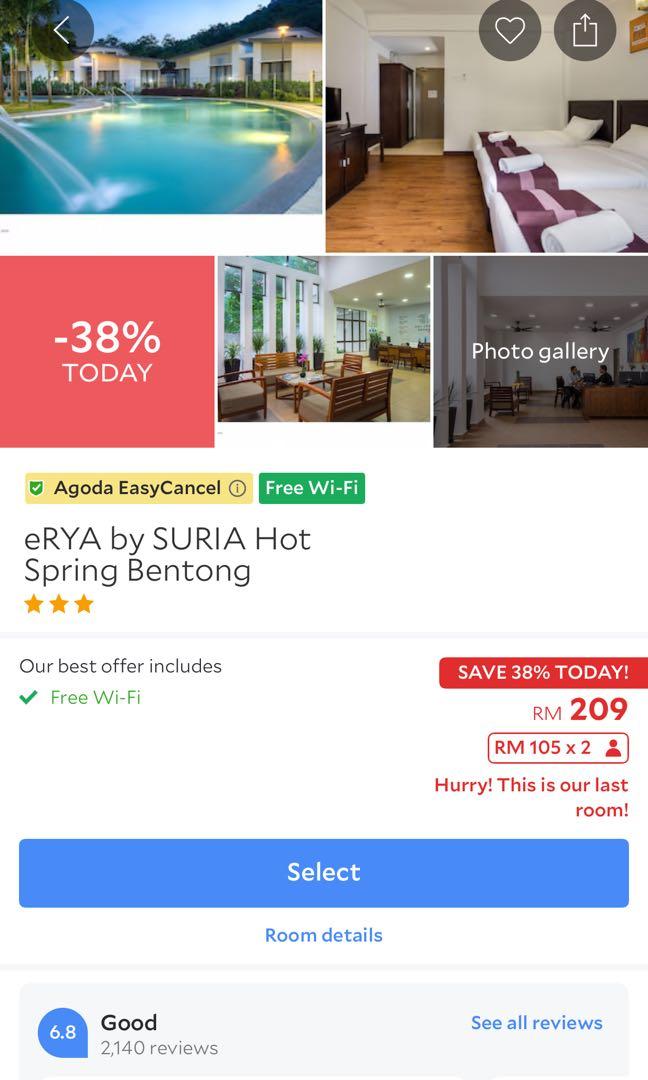 Erya By Suria Hot Spring Bentong Voucher Tickets Vouchers Gift Cards Vouchers On Carousell