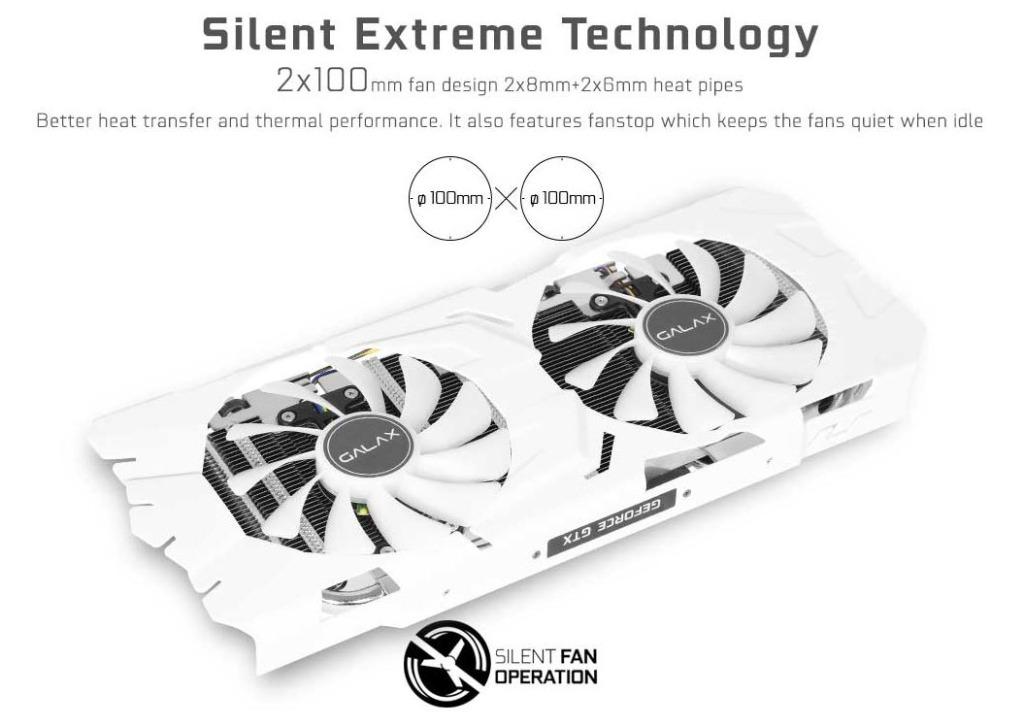 GALAX GeForce® GTX 1070 Ti EX-SNPR WHiTE 8GB