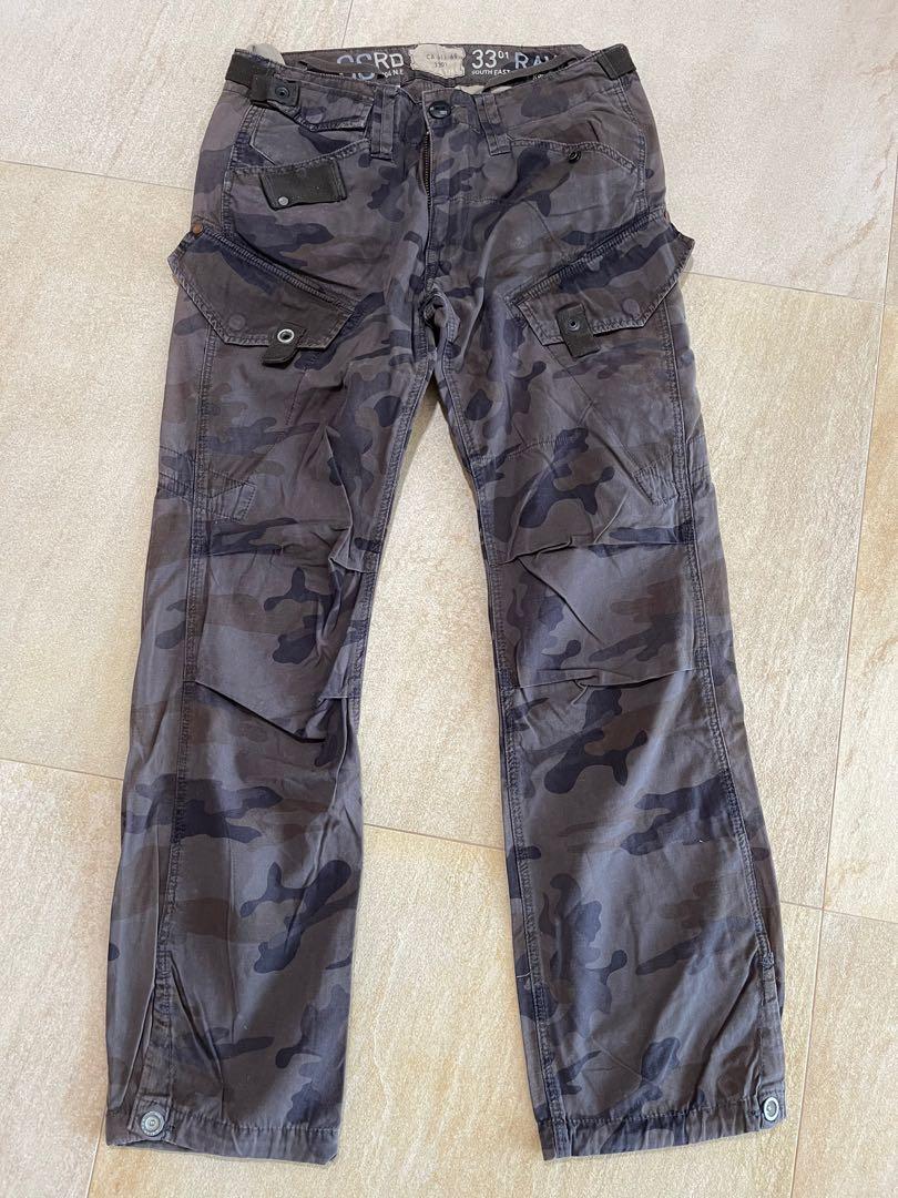 Gstar 3301 grey camo pants W32 L34