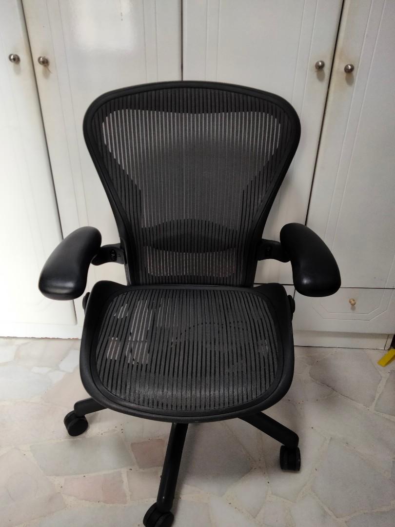 Herman Miller Aeron chair Good condition Furniture Home Living Furniture Chairs on Carousell