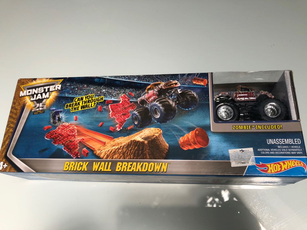 Hot wheels monster jam brick wall breakdown new arrivals